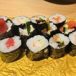 寿し炉端 喜多郎寿し - 鉄火、エビマヨ、鰻胡、明太胡瓜