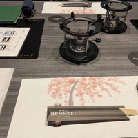 肉割烹 ベンケイ - テーブルには『マイコンロ』