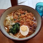 Monju - 桜海老天うどん。