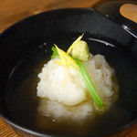 Tempura Koriyouri Kajime - ≪甘鯛のかぶら蒸し≫お出汁がきいたかぶら蒸し。柚子の良い香りがします。