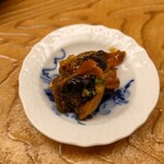 鮨おばな - 赤貝の肝の山葵醤油和え