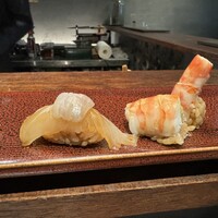 寿司 なかご 別邸 - 平目  海老