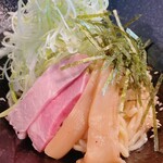 Ten - 油そば　醤油(ミニサイズ) ¥600 白葱増し¥100