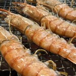 かき焼き ヌマタ - エビ２皿