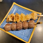 Ooharu - ぼんじり、砂肝、塩焼き(うーん美味しいです)