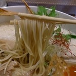 ふじ門 製麺 - 豚出汁の細麺