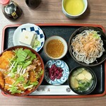 Ajimiya - 醤油カツ丼セット（1100円）