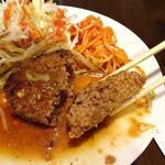 アミティ - 日替りランチ（照り焼きハンバーグ）ドカ盛り900円