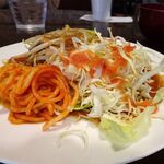 アミティ - 日替りランチ（照り焼きハンバーグ）ドカ盛り900円