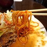 アミティ - 日替りランチ（照り焼きハンバーグ）ドカ盛り900円