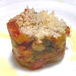 レストラン イコブ - 小海老とラタトゥイユの重ね焼き　2024.3.15