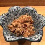 竹ちゃん鮨 - たらこの和え物　お酒が進みます