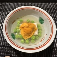 蕎味 櫂 - 雲丹が甘い！碓氷豆の弾ける食感も素晴らしい。