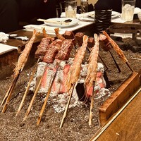 料亭 長坂 - 赤海老と黒毛和牛サーロイン