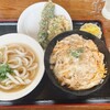 まるよし - 料理写真:親子丼、ミニうどん640円、ちくわの磯辺揚げ120円