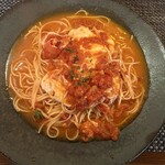 りんでんばーむ - トマトソースのパスタ