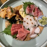 秋田料理と炙り まるみや - 昆布締めは特製梅醤油で