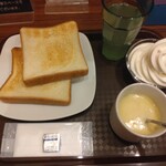 快活クラブ - 料理写真:無料トーストの朝食(2024.3.15)