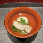 奈良 而今 - 白甘鯛炭火焼き,胡麻豆腐,菜の花