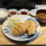とんかつ七井戸 - 天城軍鶏チキンかつ定食（2,480円）