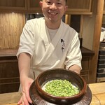 奈良 而今 - うすい豆ご飯