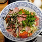 Rakuya - 令和6年4月 ランチタイム(11:00〜14:00)
                      海鮮丼(みそ汁付) 税込900円