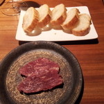 ミルカレス - バゲット付けてくれました。この後、鹿食わないとと。。。おっさんです。