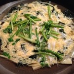 魚菜 由良 - タケノコ・白魚の卵とじ