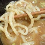 毘侍家 - 「つけ麺（大）」濃厚Ｗスープに絡ませた太麺