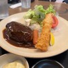 LUNCH&しゃぶしゃぶ SUMIKA - Aランチ　ハンバーグステーキ＆エビフライとソーセージ