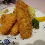 Restaurant Edoya - アジフライ、かにクリームコロッケ、エビフライ