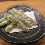 天ぷら わかやま - 沖縄産のインゲン