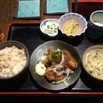 道草 - 鶏南蛮麦とろ定食750円