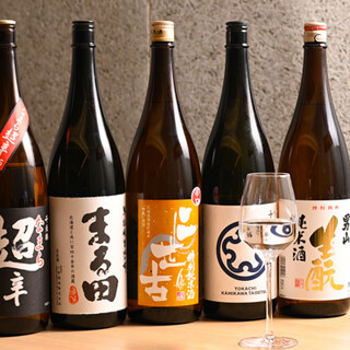 Sake carefully selected by our sommelier ◆We also stock seasonal limited edition sake.
