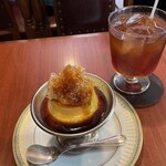 喫茶ルプラ - プリンセット 810円