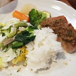 キッチン ブルー グローブ - 最後のワンプレート