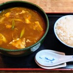 岩正 - カレーうどん＋御飯（小）