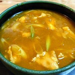 岩正 - カレーうどん＋御飯（小）