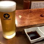 串かつ 赤とんぼ - ビール