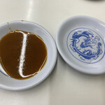 餃子の王将 - 餃子の味噌タレと酢