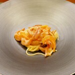 虹吉 - 赤貝の冷製フェデリーニ