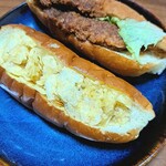 北原製パン - ポテチパンとヒレカツパン