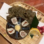小浜島料理 結 - もずくの天ぷら