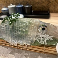 対馬のどぐろとイカ活き造り 博多 魚蔵 都ホテル店 - 