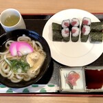 あいはら - かけうどん、鉄火巻