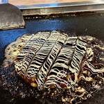 Tsukishima Monja Okonomiyaki Teppan - 料理