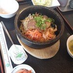 本格韓国料理焼肉 無双 - 和牛カルビ　ビビンバ