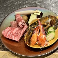 名駅 鉄板焼き 森本Ｘ Premium - 今回の食材
