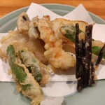 栞 - 天ぷら盛り合わせ