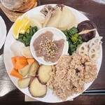 cafe 月ノ農 - ランチプレート上から